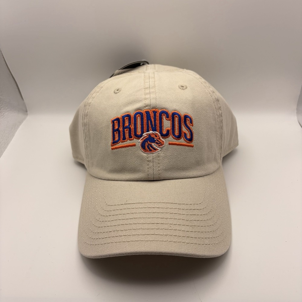Boise State Broncos Captivating Cream Adjustable Cotton Dad Hat Cap NWT